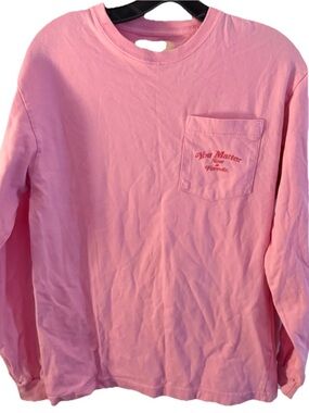 Demetrius Harmon You Matter‎ Pink Long Sleeve Pocket Tee Shirt small